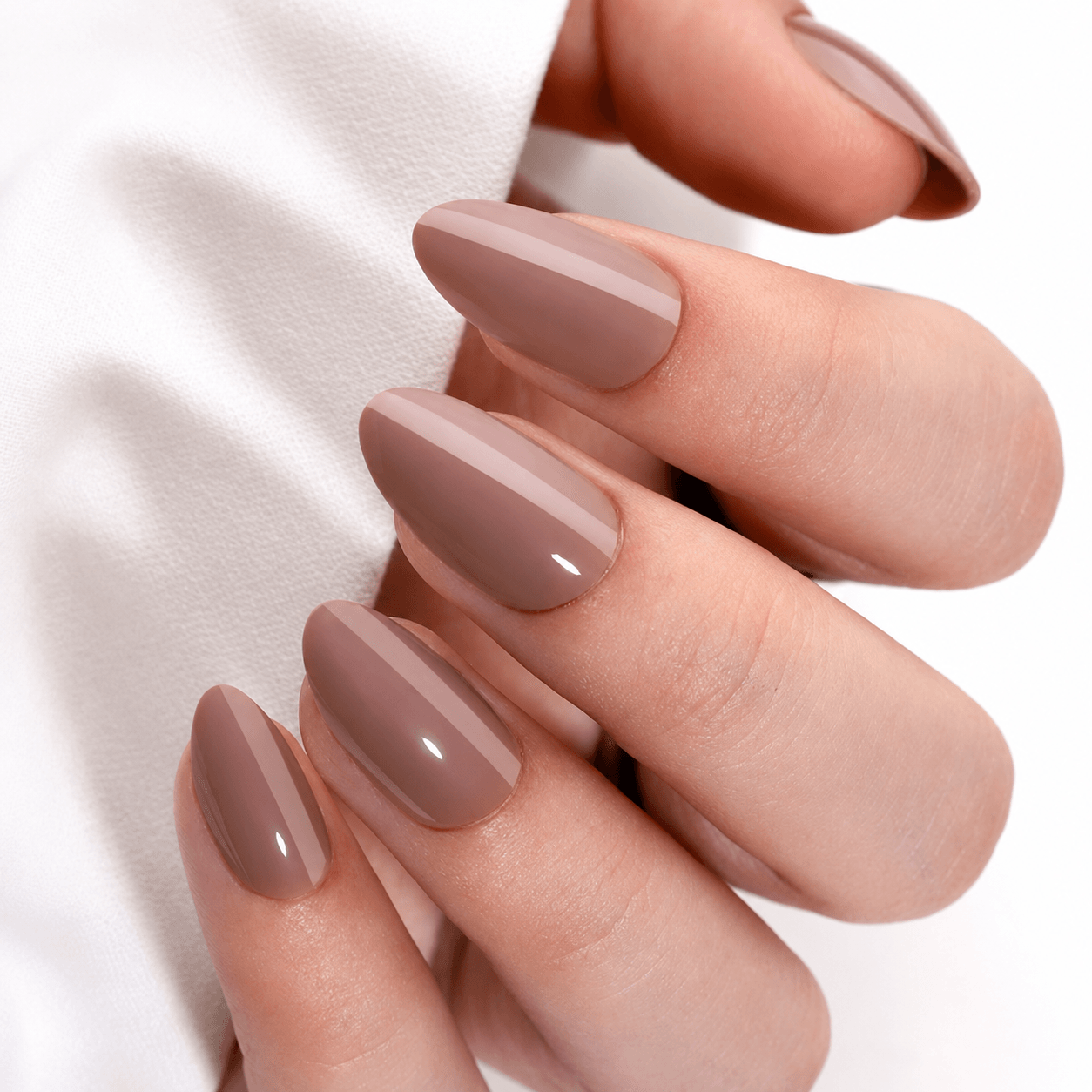 Tea Time Taupe — almond, short
