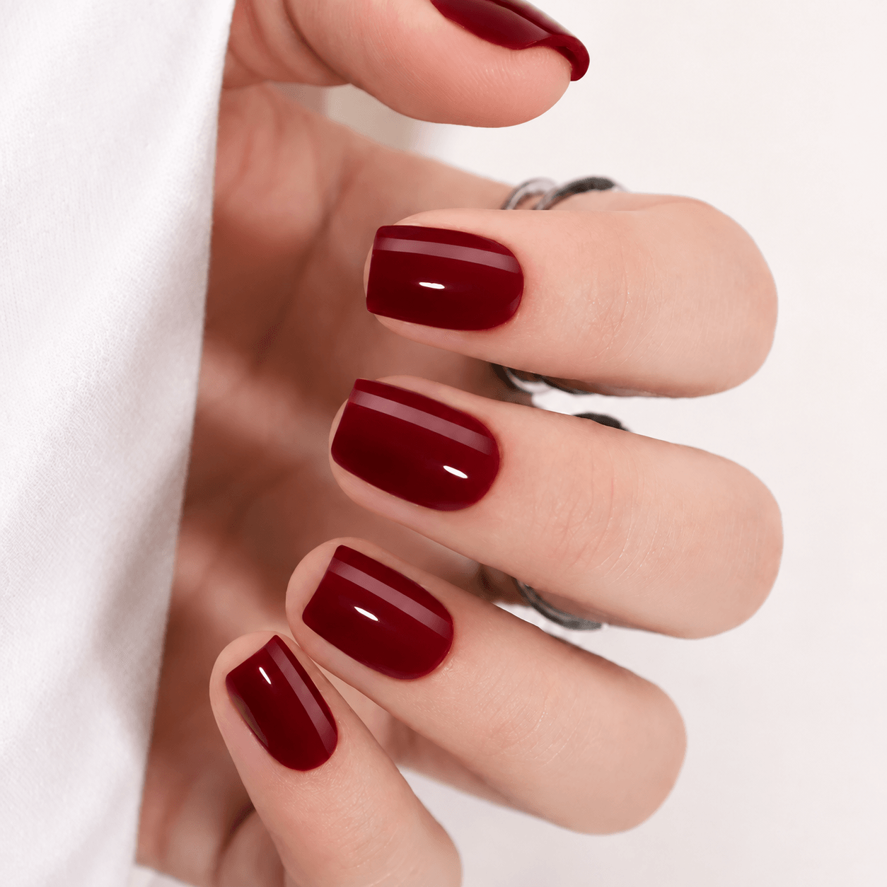 Crimson — square, short